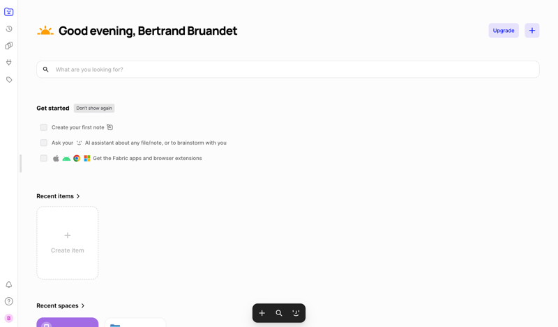 Fabric screen example