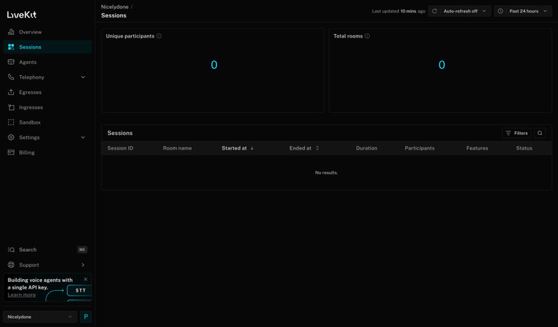 Livekit screen example