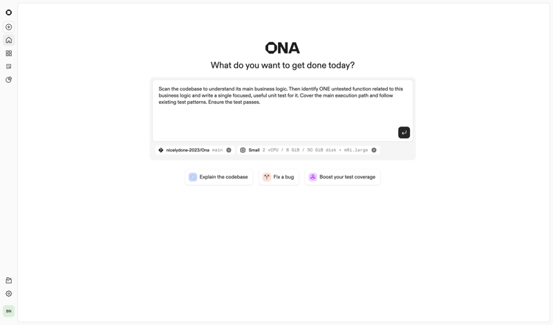 Ona screen example