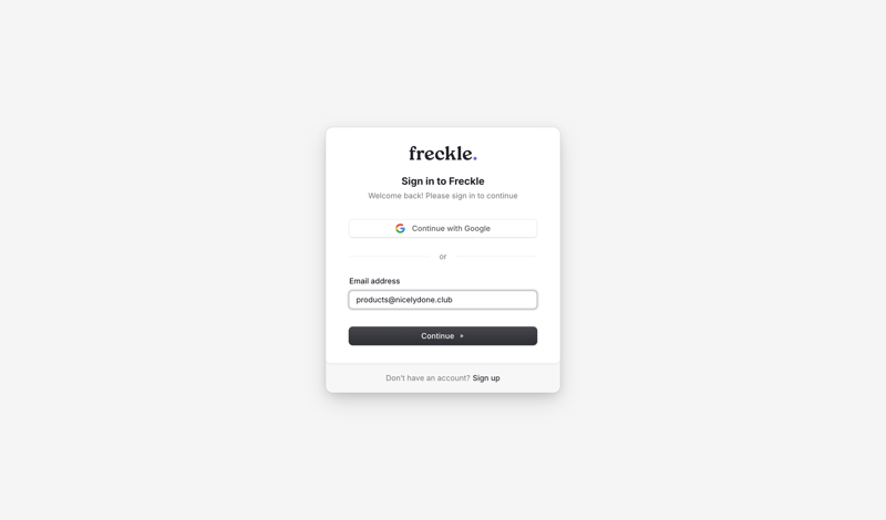 Freckle
			     ux ui design