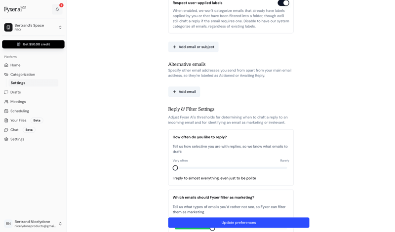 Fyxer screen example