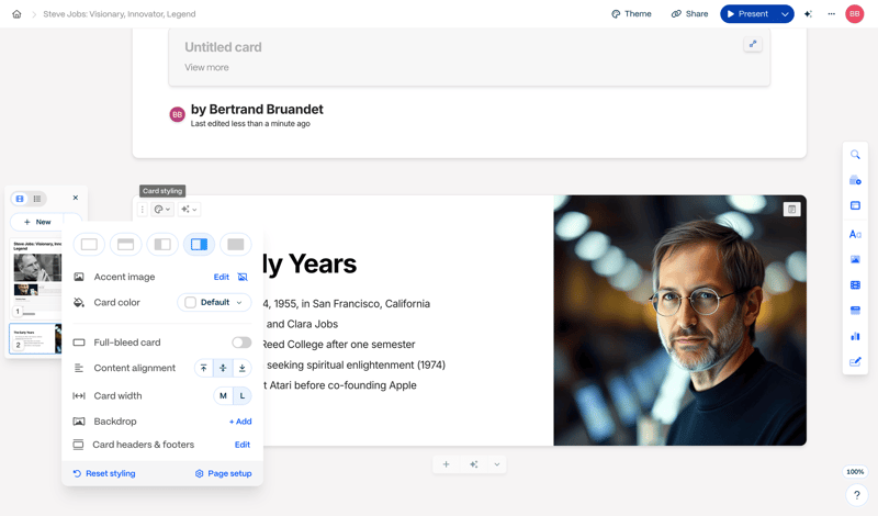 Gamma screen example