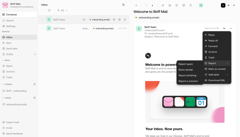 Skiff
			        ux ui design