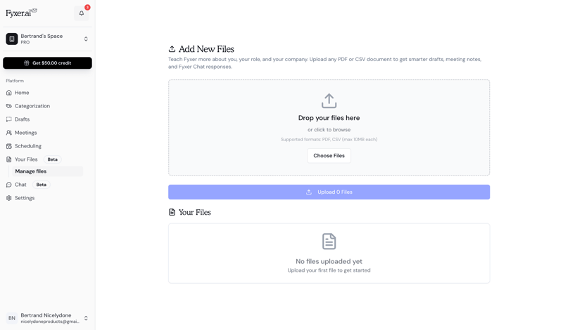 Fyxer screen example