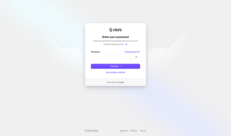 Clerk
			            ux ui design