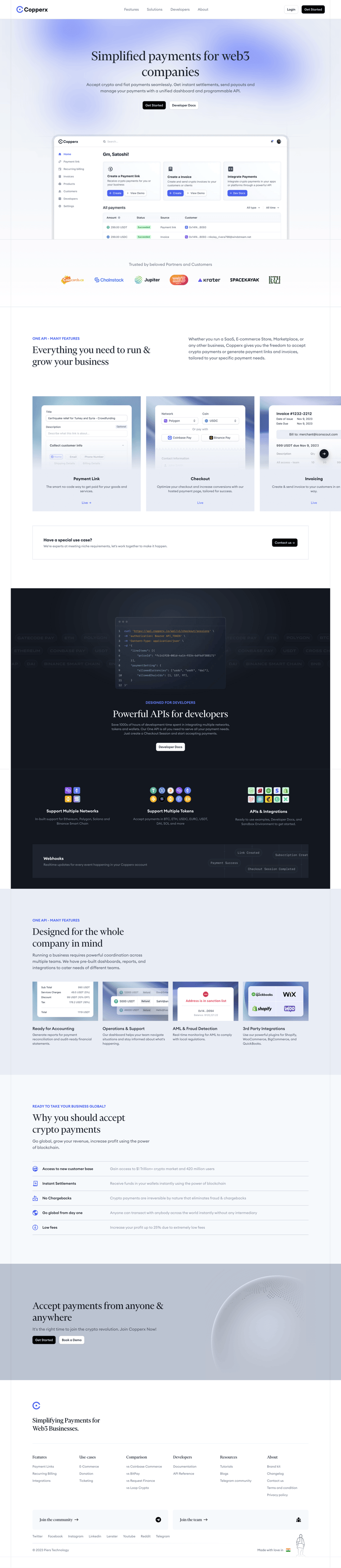 Copperx
page example