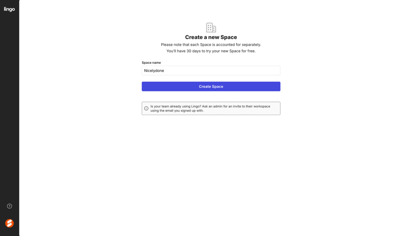 Lingo screen example
