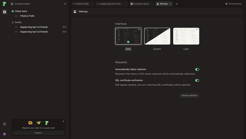 Httpie
			      ux ui design