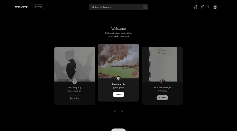 Cosmos
			    ux ui design
