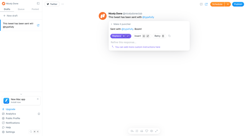 Typefully
			       ux ui design