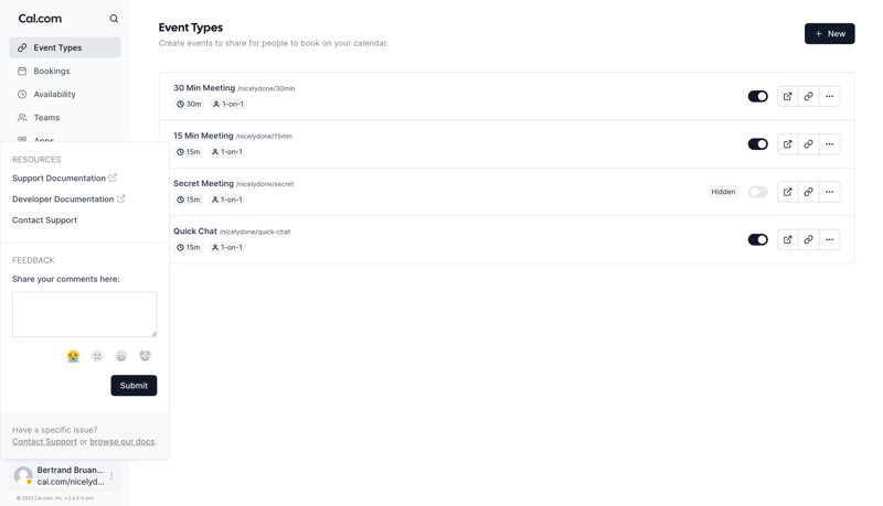 Cal.com
			          ux ui design