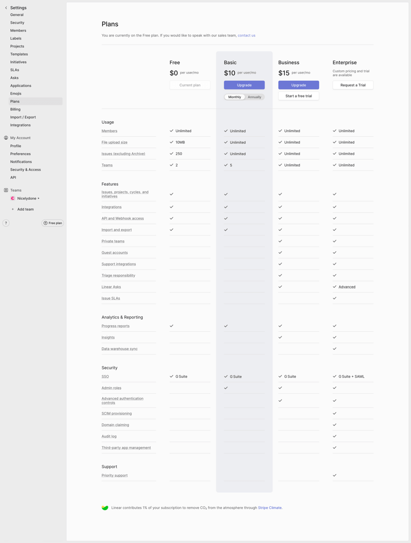 Linear
			                      ux ui design