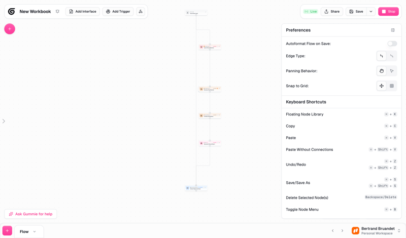 Gumloop screen example