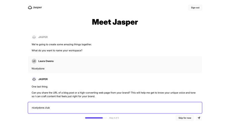 Jasper
			      ux ui design