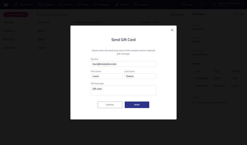 Mangomint screen example