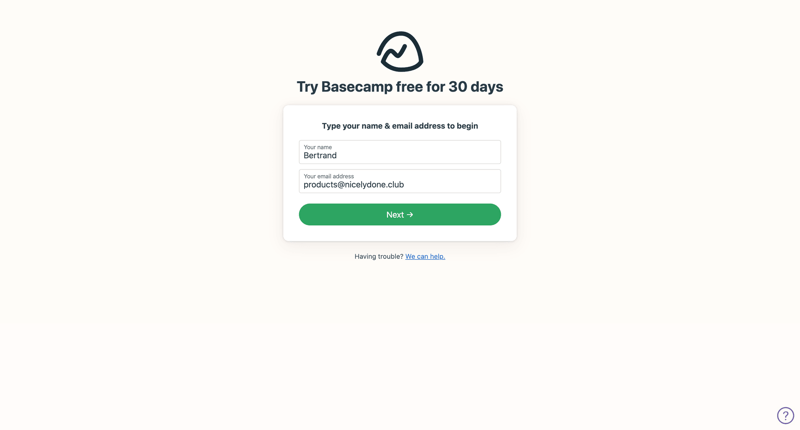 Basecamp
			      ux ui design
