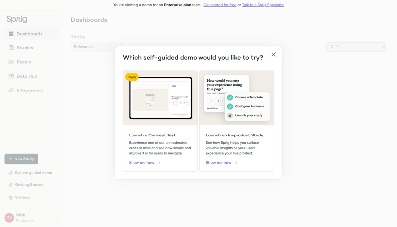 Sprig
			       ux ui design