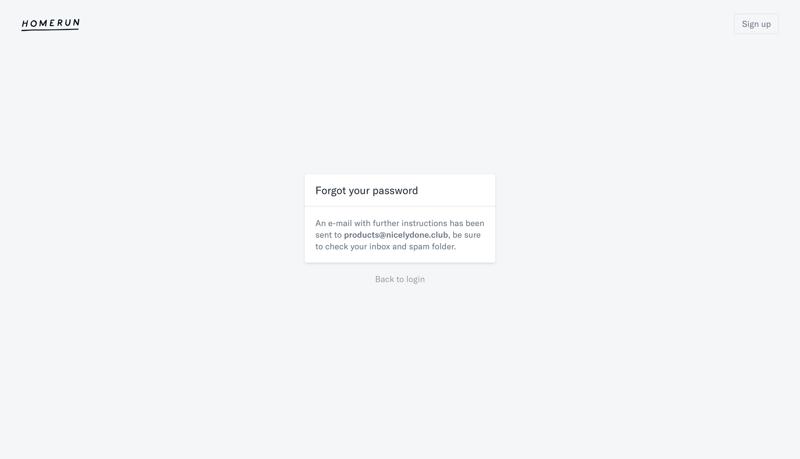 Homerun
			        ux ui design
