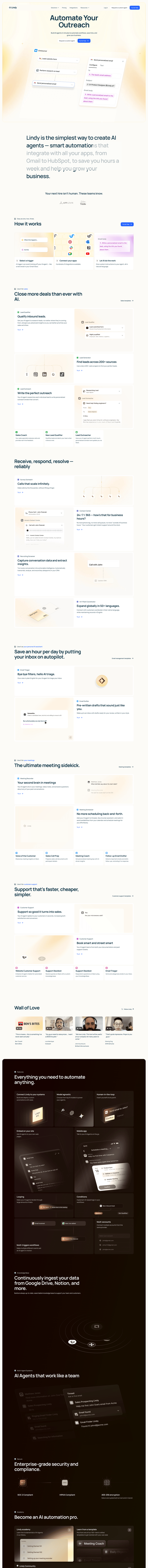 Lindy
				 page example