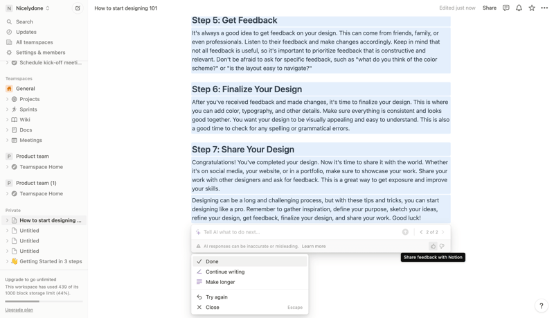 Notion
			         ux ui design
