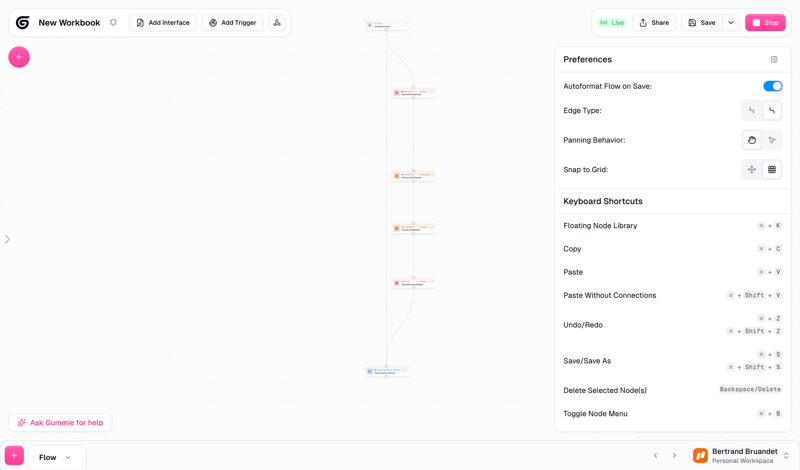 Gumloop screen example