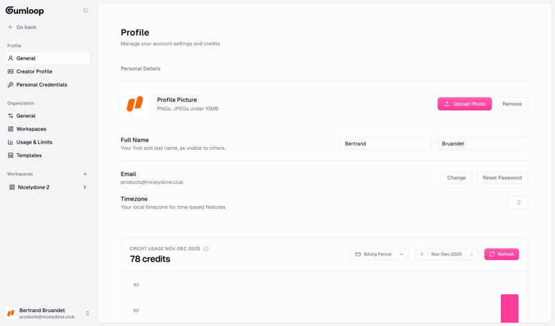 Gumloop screen example