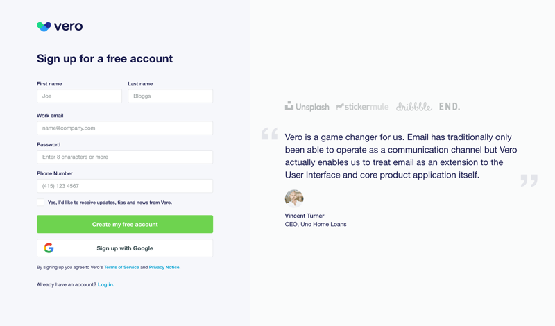 Vero
			          ux ui design
