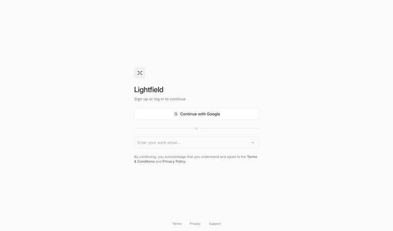 Lightfield screen example
