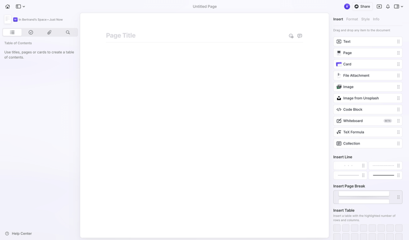Craft screen example