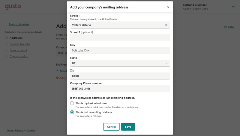 Gusto
			       ux ui design