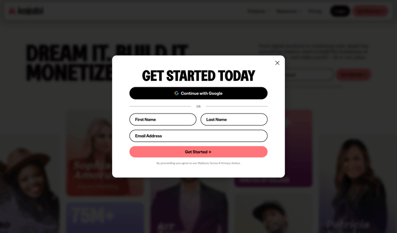 Kajabi
			      ux ui design