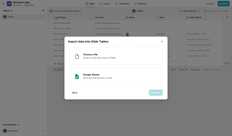Glide
			    ux ui design