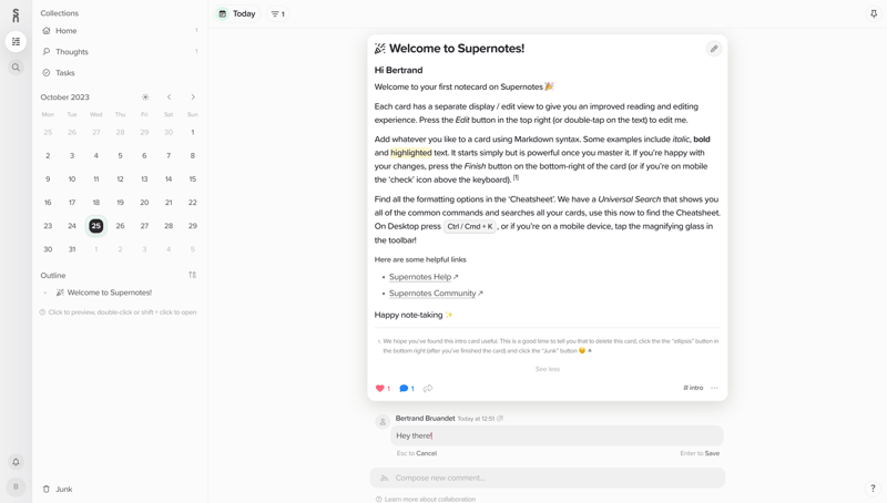 Supernotes
			       ux ui design