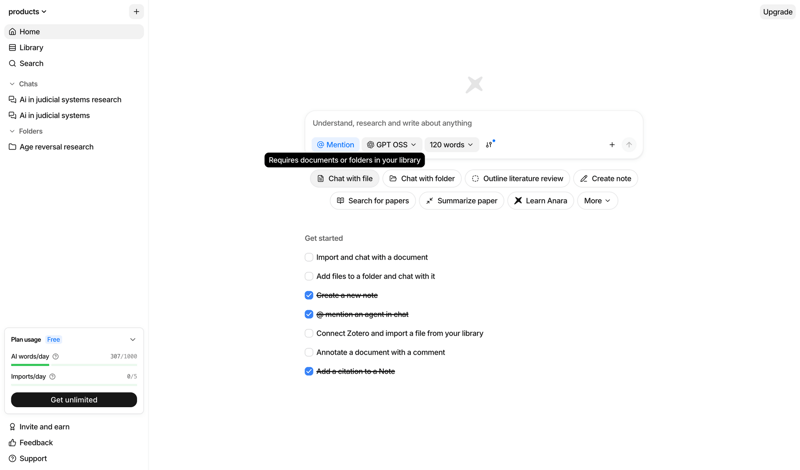 Anara screen example