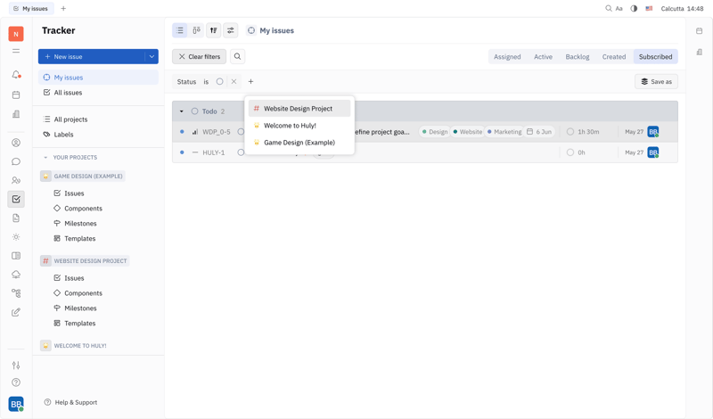 Huly
			            ux ui design