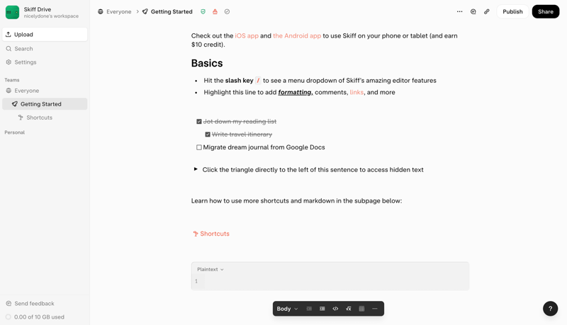 Skiff
			            ux ui design