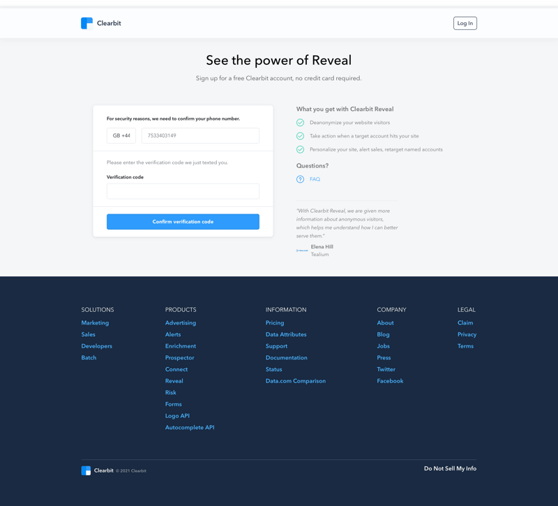 Clearbit
			       ux ui design
