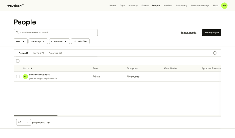 Travelperk screen example