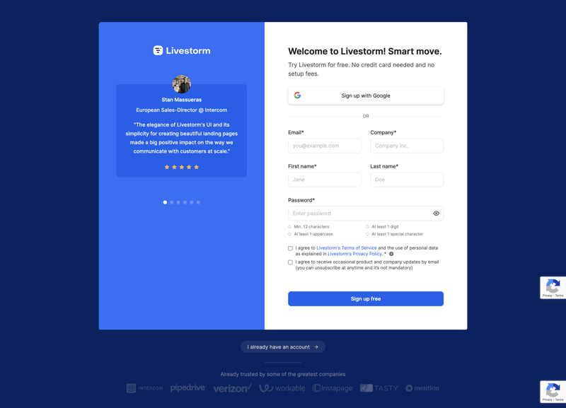 Livestorm
			     ux ui design