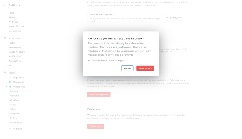 Linear
			     ux ui design