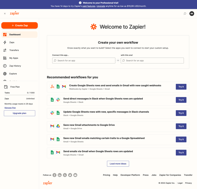 Zapier
			         ux ui design