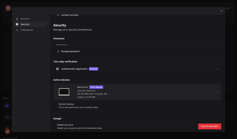 Dash0 screen example