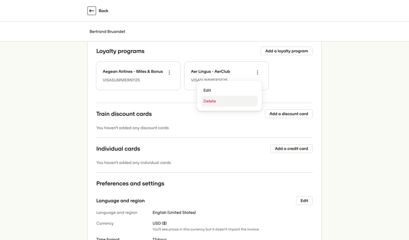 Travelperk screen example