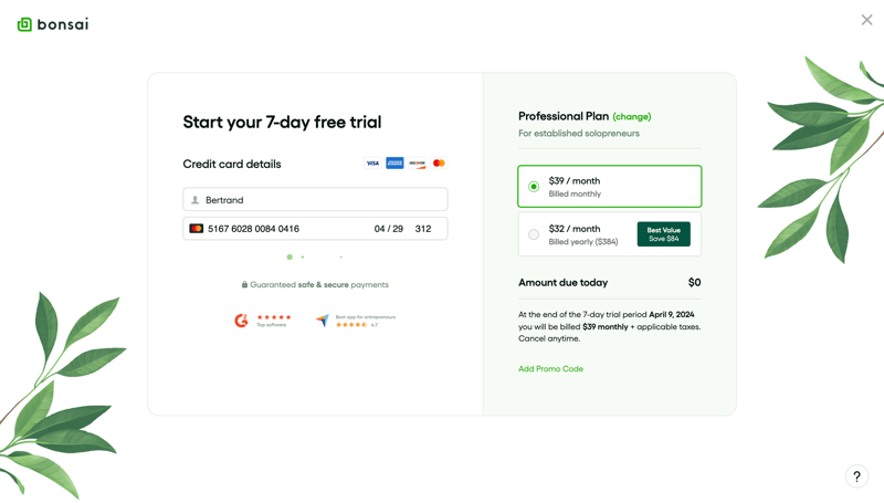 Bonsai
			                 ux ui design