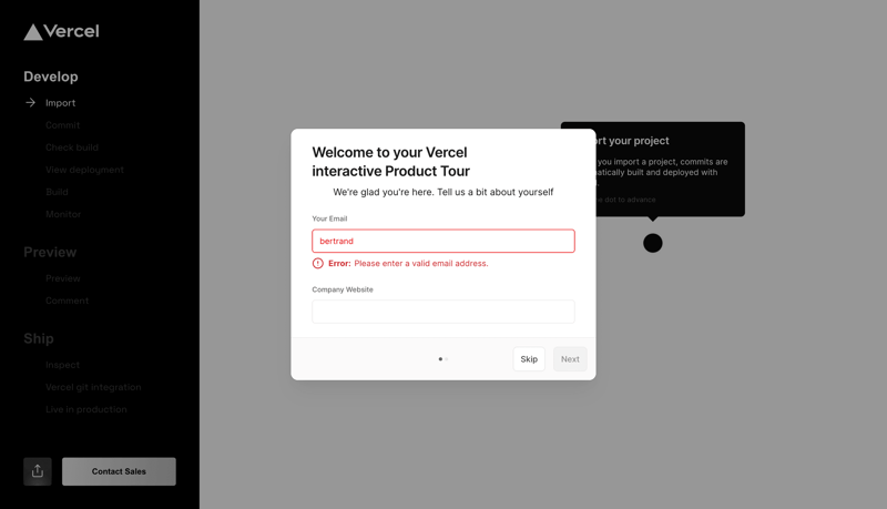 Vercel
			   ux ui design