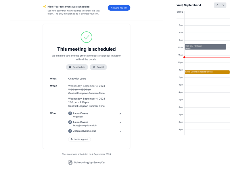 SavvyCal
			       ux ui design