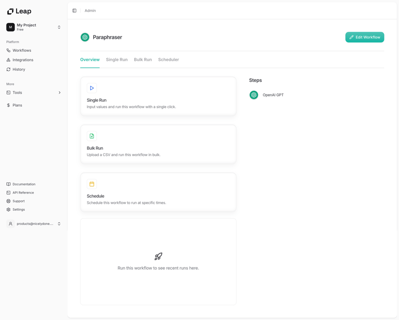 Leap
			  ux ui design