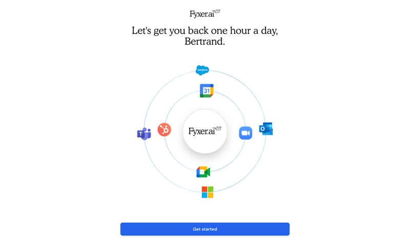 Fyxer screen example