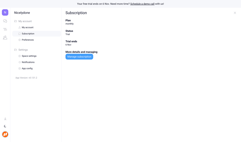 Orchestra screen example