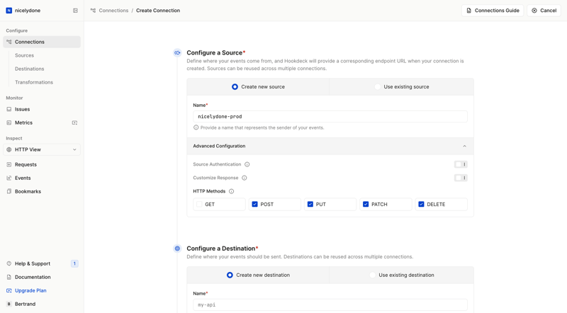 Hookdeck
			         ux ui design